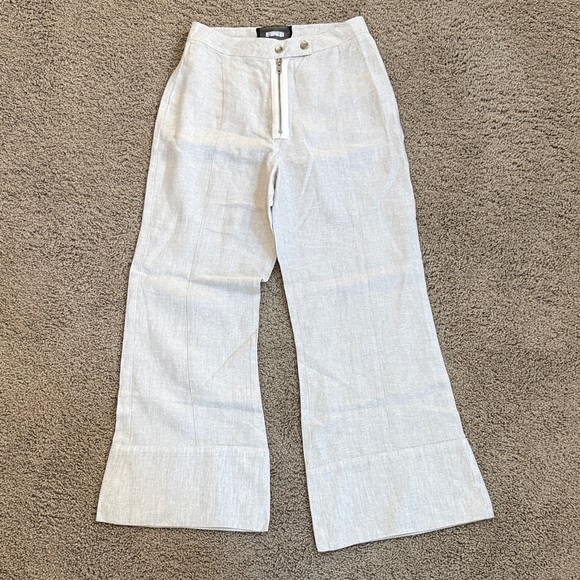 Reformation Pants - Reformation | Light Linen Wide-Leg Pants in Off-White | Size 2